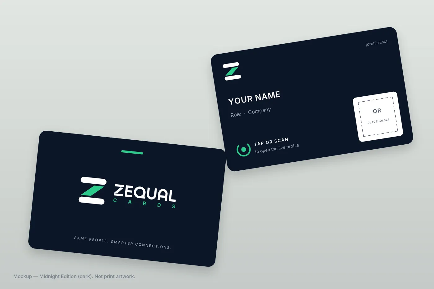 Midnight Edition card mockup